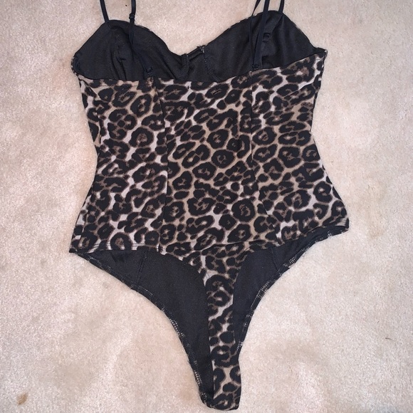 AFRM Cheetah Print Bodysuit Size Small - Picture 3 of 5